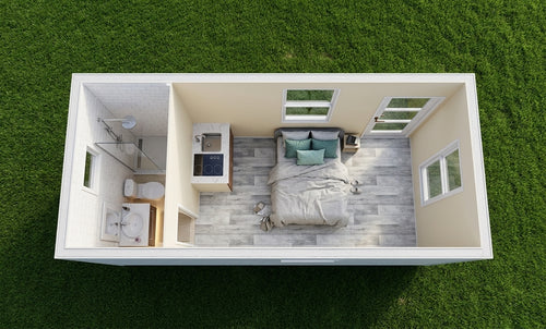 20 foot container home no deck