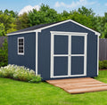 Wooden shed with bathroom