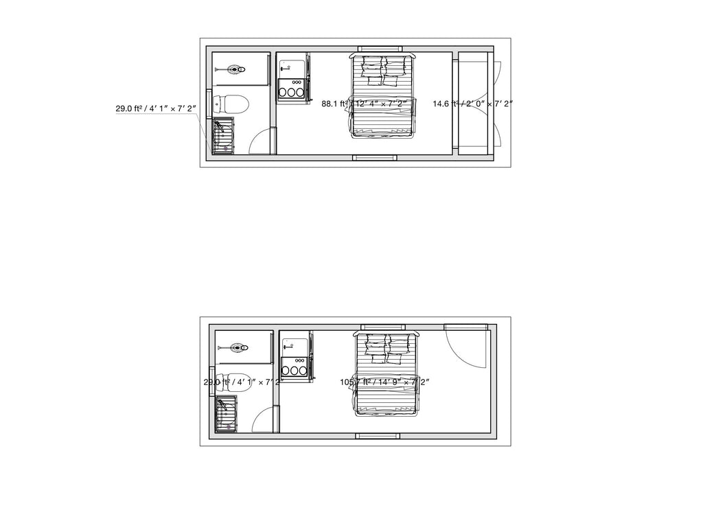 20 foot container home no deck