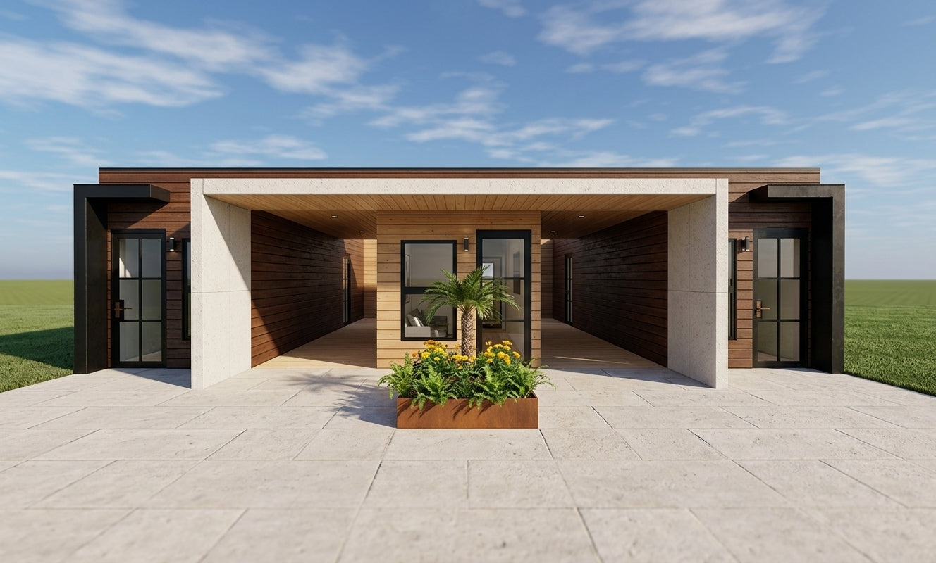 8 units container homes