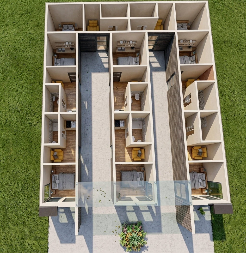 8 units container homes